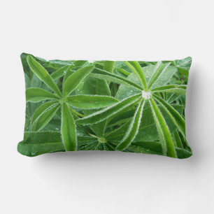 Coussin Rectangle Photographie botanique Feuille de Lupin