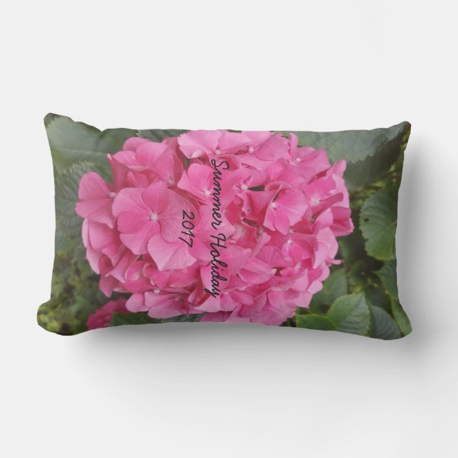 Coussin Rectangle Photographie florale rose Nature (Recto)