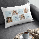 Coussin Rectangle Photos de Collage moderne Bleu Meilleurs Pères Cad<br><div class="desc">Des photos de collage moderne avec un thème bleu peuvent faire un grand cadeau pour la Fête des pères ou toute occasion de célébrer un père spécial. Les photos collages sont un moyen unique et créatif de présenter une collection de moments mémorables et peuvent être customisés pour s'adapter au style...</div>