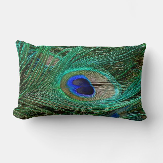 Coussin Rectangle Pic bleu indien (Recto)