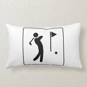 Coussin Rectangle Pictogramme de terrain de golf
