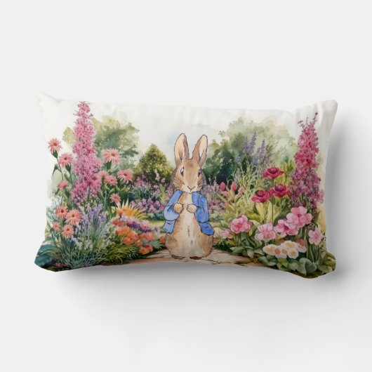 Coussin Rectangle Pierre le lapin (Verso)