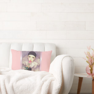 Coussin Rectangle Pierrot, années 1980