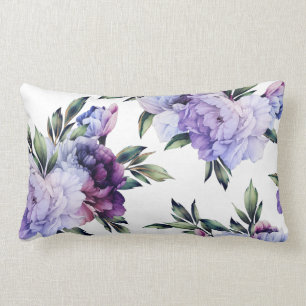 Coussin Rectangle Pignons géants violets et bleus