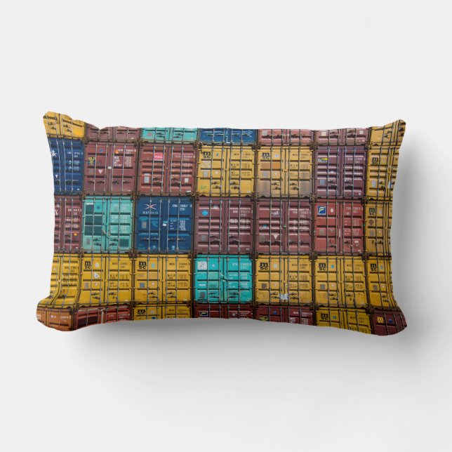 Coussin Rectangle Pile de remorque à cargaison (Recto)