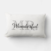 COUSSIN RECTANGLE PILLOW_ CHIC " M. WONDERFUL " (Recto)