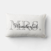 COUSSIN RECTANGLE PILLOW_ CHIC " MME WONDERFUL " (Verso)