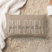 Coussin Rectangle PILLOW_ CHICS " ENFANTS"… donnent le meilleur (Couverture)