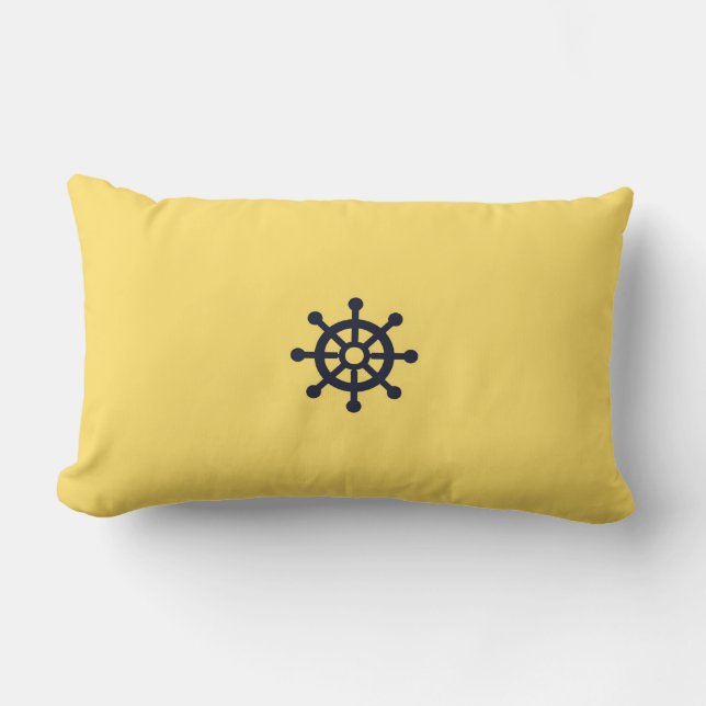 Coussin Rectangle Pillow de capitaine en soleil (Recto)