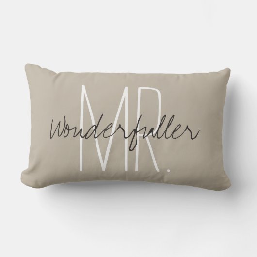 Coussin Rectangle PILLOW_MR CHIC… Wonderfuller " (Recto)