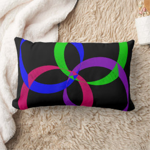 Coussin Rectangle Pilote à lancer géométrique d'échange multicouleur