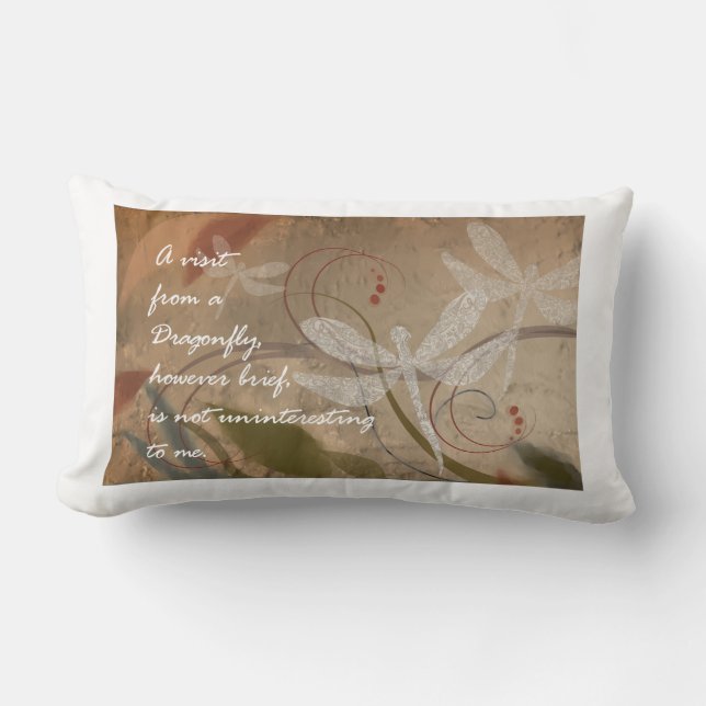 Coussin Rectangle Pilote de lance libellule (Recto)