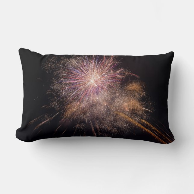 Coussin Rectangle Pilote de lancement personnalisé Fireworks (Recto)