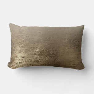 Coussin Rectangle Pinceau Gilded Glam Or Élégance Moderne