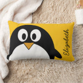 Coussin Rectangle Pingouin mignon et moderne de bande dessinée (Couverture)