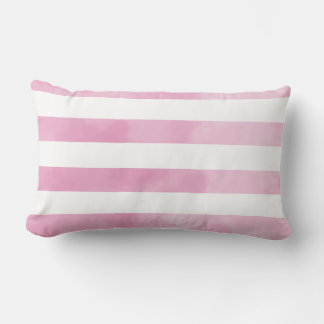 Coussin Rectangle PixDezines rayures/aquarelle numérique affecte