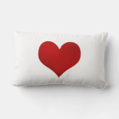 Coussin Rectangle PixDezines XOXO en Faux Red Foil (Verso)