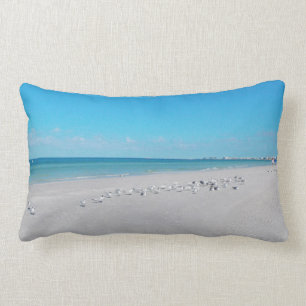 Coussin Rectangle Plage blanche de sable