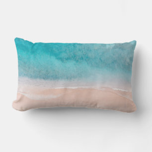 Coussin Rectangle PLAGE DE SABLE ROSE PixDezines