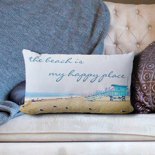 Coussin Rectangle Plage Est Mon Bon Endroit Script Ocean Sand Côté