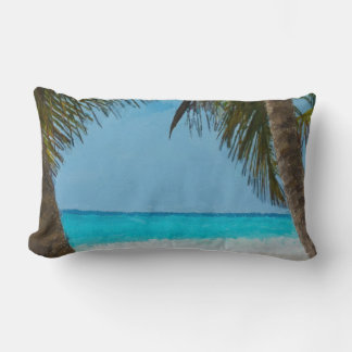 Coussin Rectangle Plage tropicale