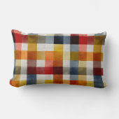 Coussin Rectangle Plaid Aquarelle Maison de Campagne Fantaisiste (Recto)