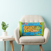 Coussin Rectangle Plaidoyer jetable en bleu clair de Porto Rico (Chaise)