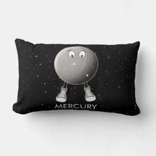 Coussin Rectangle Planète Mercure & Etoiles