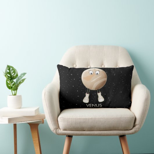 Coussin Rectangle Planète Vénus & Étoiles (Chaise)