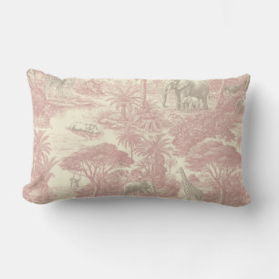 Coussin Rectangle Planificateur Tropical de Motif de Toile de Jungle