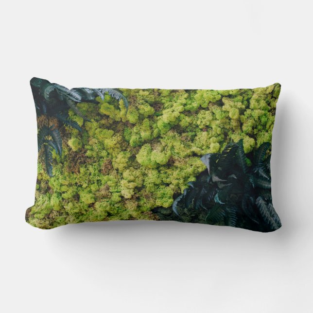 Coussin Rectangle Plantes à feuilles vertes (Recto)