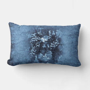 Coussin Rectangle Plâtre vintage de raisins bleus