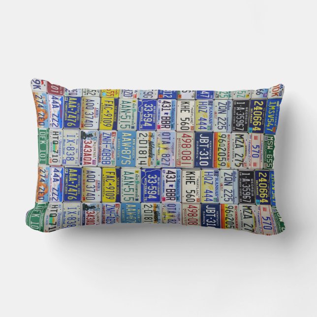 Coussin Rectangle Plats des Etats-Unis (Recto)