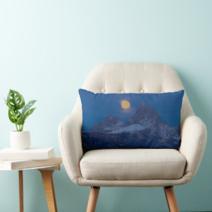 Coussin Rectangle Pleine Lune Levante Grand Teton Driggs, Idaho