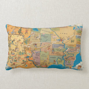 Coussin Rectangle "Plus grand ! "Los Angeles et les Etats-Unis