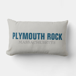 Coussin Rectangle Plymouth Rock Massachusetts City Jeu d'oreiller