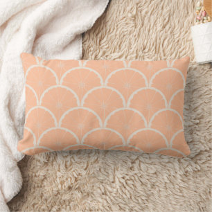 Coussin Rectangle Poche Motif de pétoncle rose pâle
