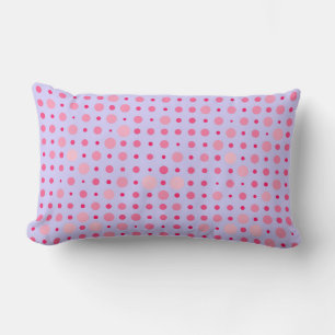Coussin Rectangle Pointe Polka Rétro 01.Pink LPurple BG