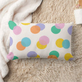 Coussin Rectangle Pois coloré Confetti Enfants (Couverture)