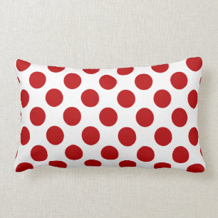 Coussin Rectangle Pois et carreau de rayures
