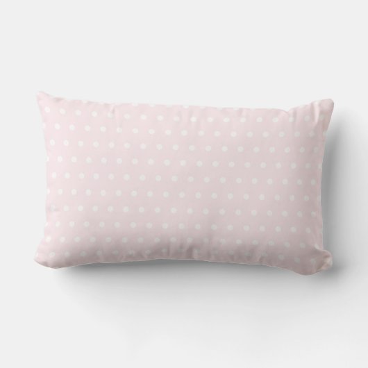 Coussin Rectangle Pois rose (Verso)