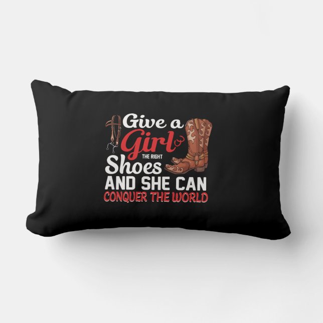 Coussin Rectangle Poison d'Equestrian | Give A Girl Shoes (Recto)