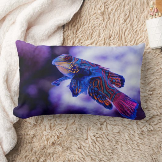 Coussin Rectangle Poisson Mandarin Goby (Couverture)