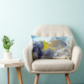 Coussin Rectangle Poisson rayé jaune (Chaise)