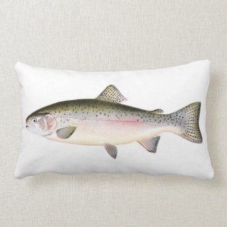 Coussin Rectangle Poissons de truite arc-en-ciel