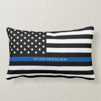 Police Mince Blue Line American Flag Ajouter un no