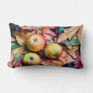 Coussin Rectangle Pommes et feuilles d'automne