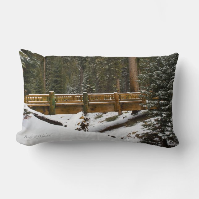 Coussin Rectangle Pont à Wuksachi (Recto)