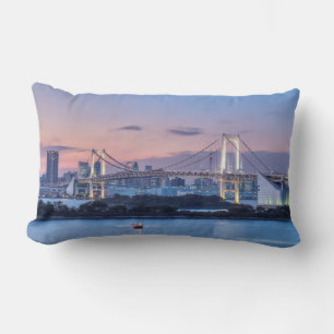 Coussin Rectangle Pont arc-en-ciel au crépuscule