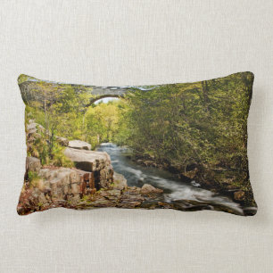 Coussin Rectangle Pont au-dessus de rivière